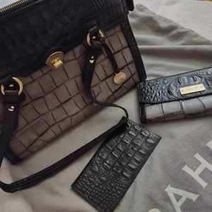 Like New Brahmin Handbag, Wallet and Dust Bag